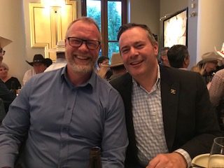 CUE President Tim Loreman with Premier Jason Kenney