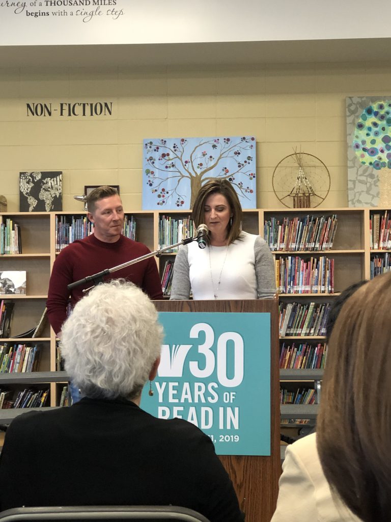 Josh Classen &amp; Erin Isfeld, CTV Edmonton, emceed the official launch of Read In Week